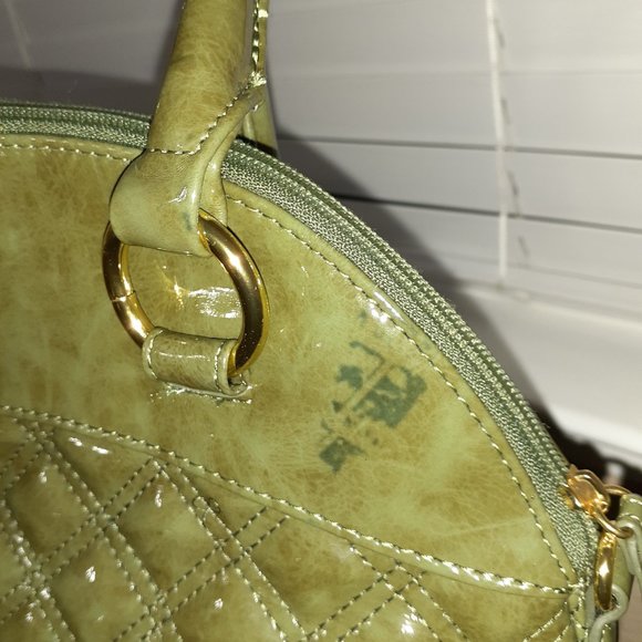 Large Quilted Big Buddah Bag - Olive - Picture 3 of 5